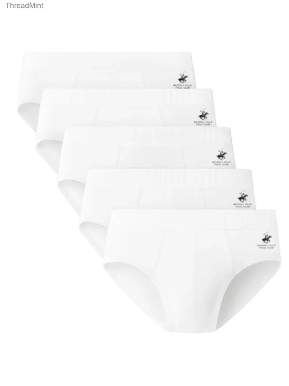 5 Pack Men's Low Rise Briefs Soft Breathable Cotton Underwear Everyday